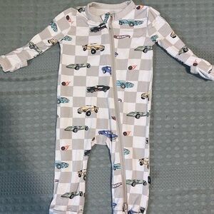 Kyte BABY Checkered Car Print Footie
